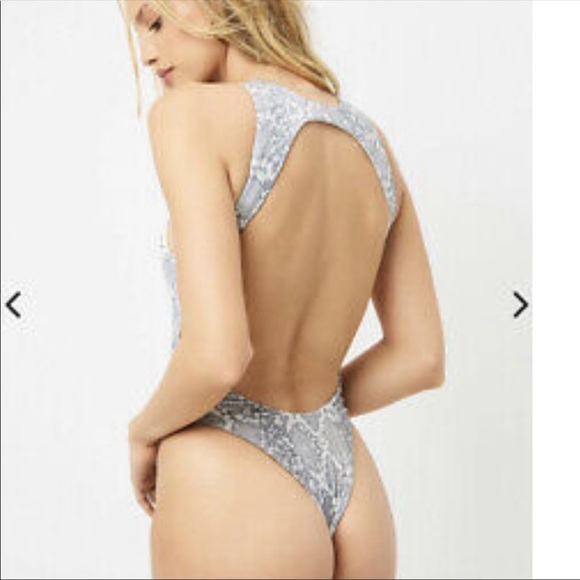 Frankies Bikinis Python one piece swimsuit - Picture 2 of 12
